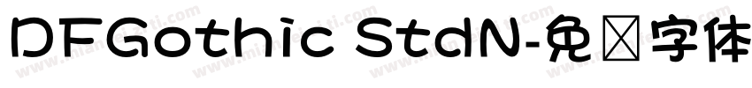 DFGothic StdN字体转换